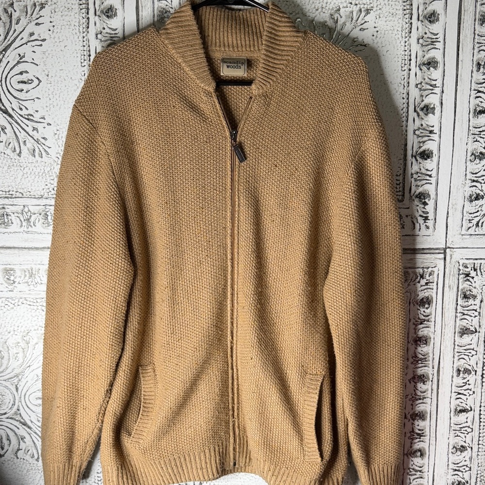 Vtg Scandia Woods men’s Zip Up sweater
